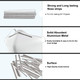 Nose Bridge Strip 85mm Aluminum Nose Wire Strips For Sewing Mask Making Face Cover